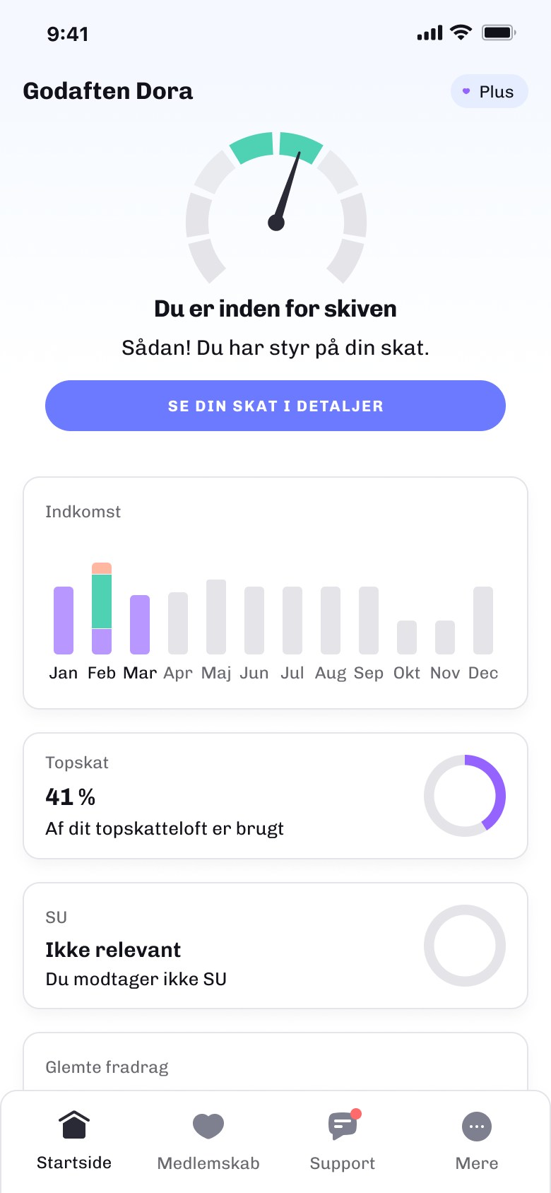 Green tax meter reading you are within range, with a see-details button